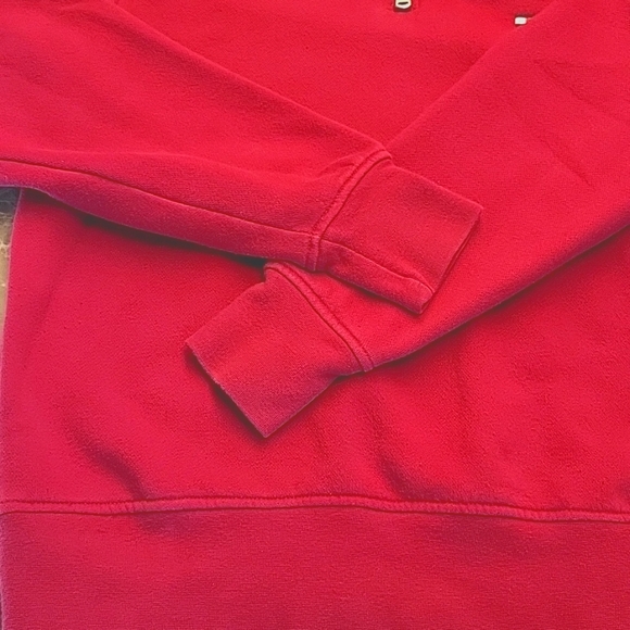Tommy Hilfiger Red Zip-up Turtleneck Sweatshirt,  S/P - Picture 5 of 13
